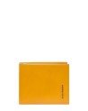 Piquadro - Men's leather wallet with a transparent pocket and a flap