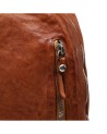 Campomaggi - Großer Damenrucksack aus Leder mit Außentasche Frassino