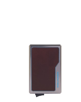 Piquadro - MagSafe Credit Card Holder in Aluminum and...