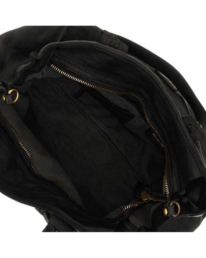 Campomaggi - Borsa shopping in pelle di vacchetta intrecciata Edera