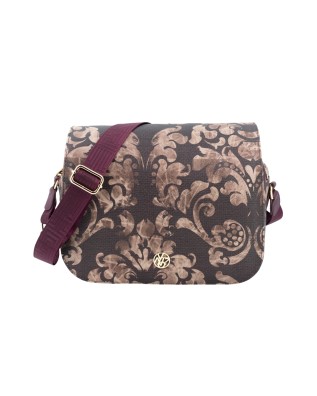  Ynot - Borsa postina con patta in ecopelle Ikebana 2