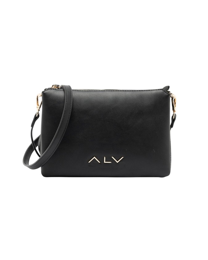 Alv By Alviero Martini - Borsa a tracolla a tre comparti in poliuretano Music passport mix