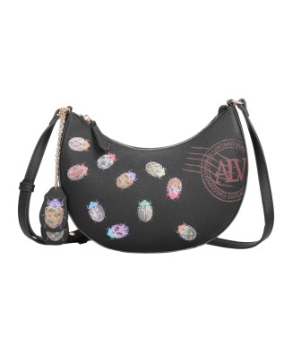  Alv By Alviero Martini - Borsa hobo in poliuretano con