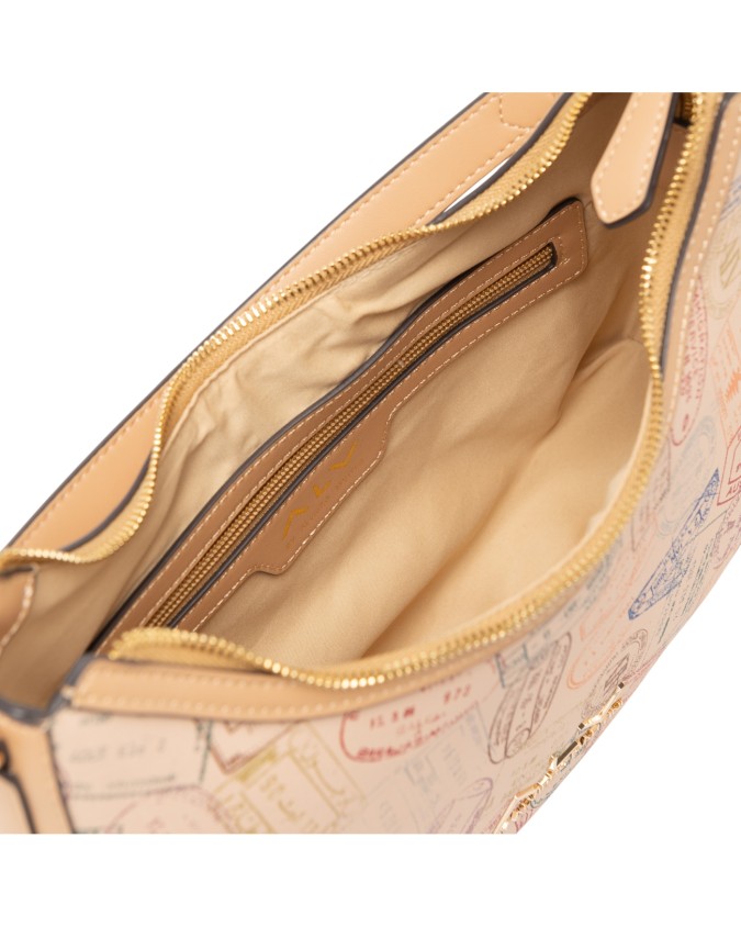 Alv By Alviero Martini - Borsa hobo in poliuretano Passport Classic