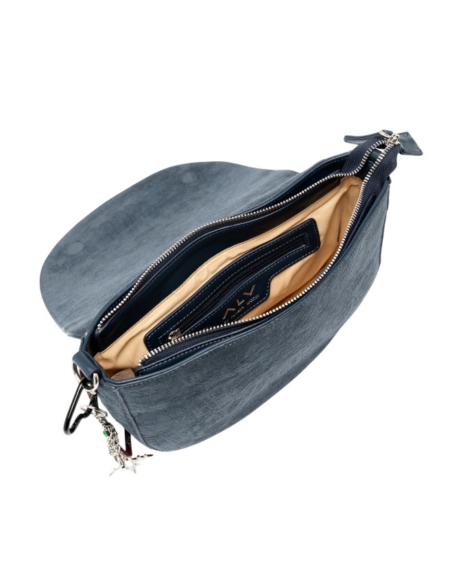 Alv By Alviero Martini - Borsa a tracolla in poliuretano scamosciato Alba Suede