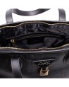 Alv By Alviero Martini - Borsa shopping in poliuretano con doppio manico Big Logo