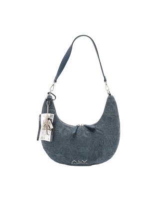 Alv By Alviero Martini - Borsa hobo mezzaluna in poliuretano scamosciato Alba Suede