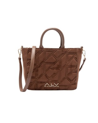  Alv By Alviero Martini - Borsa Tote in poliuretano scamosciato