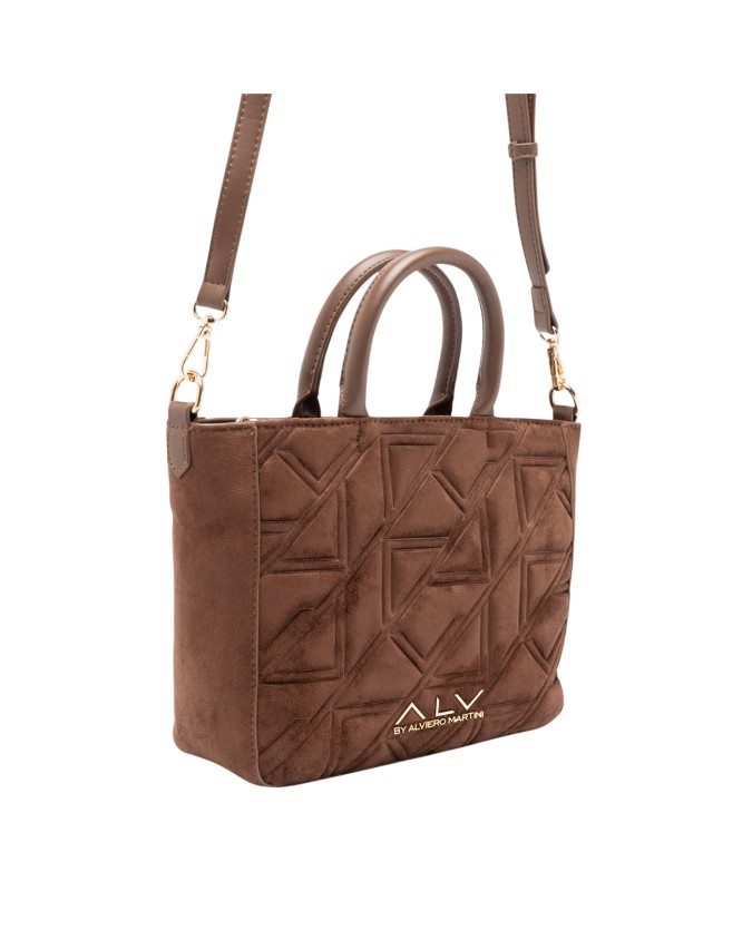 Alv By Alviero Martini - Borsa Tote in poliuretano scamosciato Stella Suede