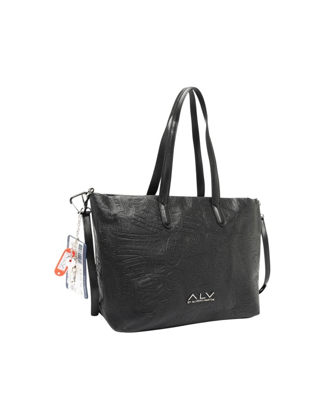 Alv By Alviero Martini – Borsa a spalla shopper in poliuretano Alba