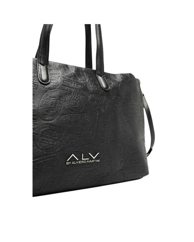 Alv By Alviero Martini – Borsa a spalla shopper in poliuretano Alba