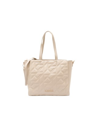 Alv By Alviero Martini – Borsa shopping in poliuretano trapuntato con tracolla Stella