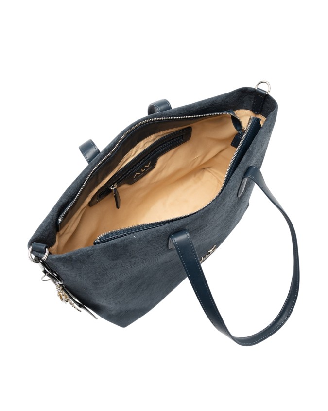 Alv By Alviero Martini – Borsa shopping a spalla in poliuretano scamosciato Alba Suede