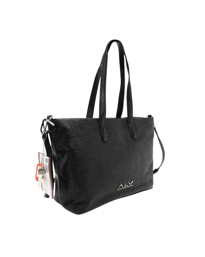 Alv By Alviero Martini – Borsa shopping a spalla in poliuretano scamosciato Alba Suede
