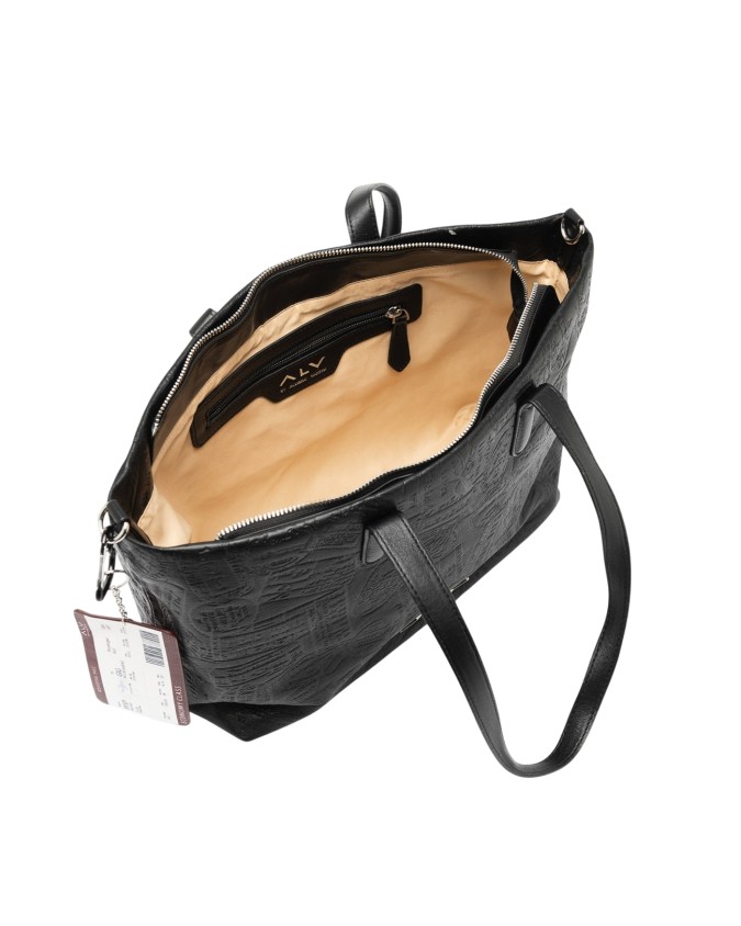Alv By Alviero Martini – Borsa shopping a spalla in poliuretano scamosciato Alba Suede
