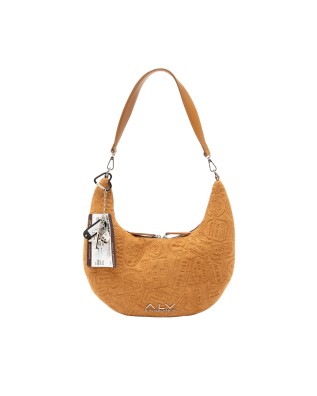  Alv By Alviero Martini - Borsa hobo mezzaluna in poliuretano