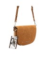 Alv By Alviero Martini - Borsa a tracolla in poliuretano scamosciato Alba Suede