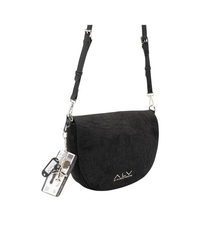 Alv By Alviero Martini - Borsa a tracolla in poliuretano scamosciato Alba Suede