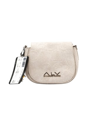  Alv By Alviero Martini – Tracollina in poliuretano scamosciato