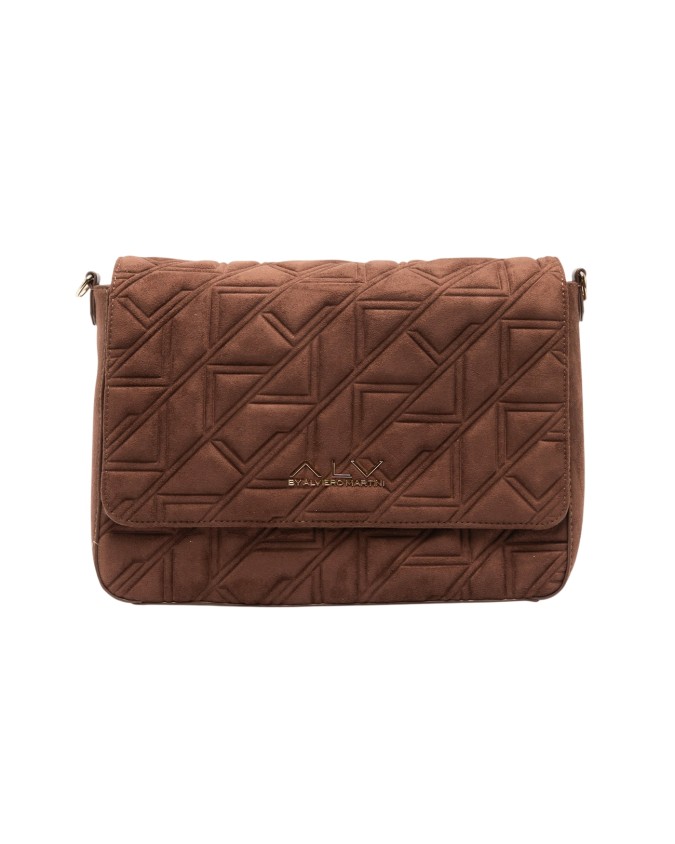 Alv By Alviero Martini – Borsa a tracolla messenger in poliuretano scamosciato Stella