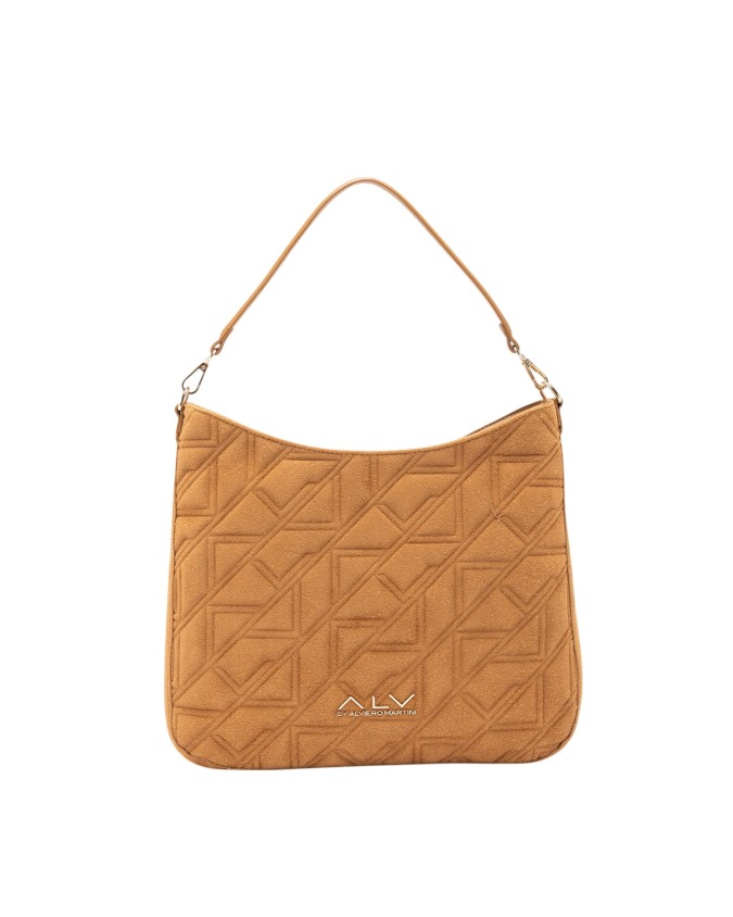 Alv By Alviero Martini – Borsa a spalla hobo squadrata in poliuretano scamosciato Stella Suede
