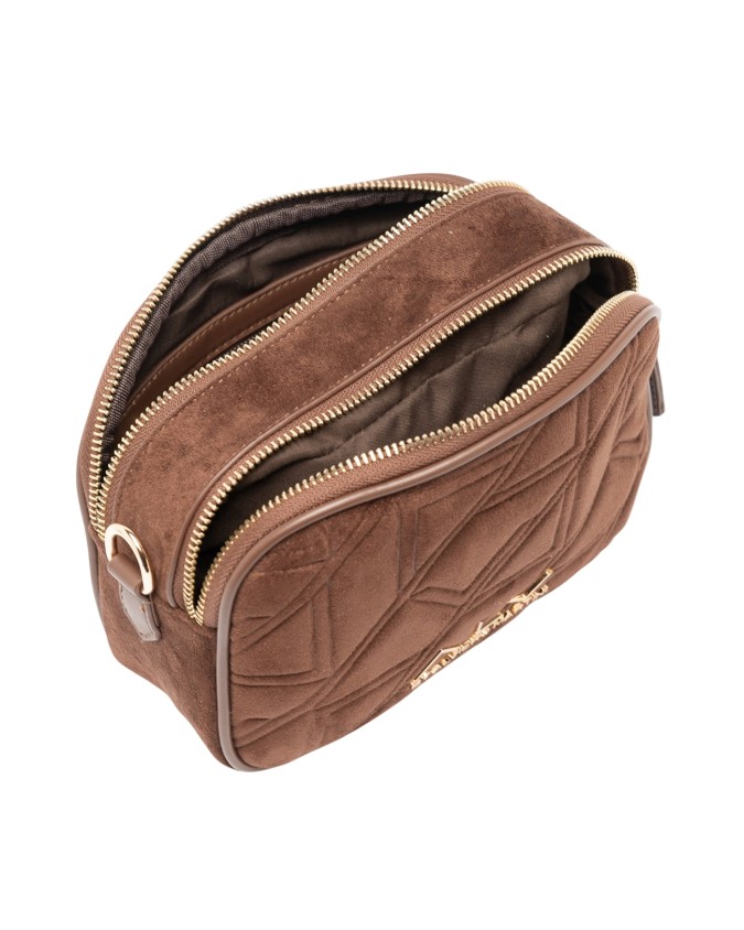 Alv By Alviero Martini – Borsa a tracolla camera bag in poliuretano scamosciato Stella Suede