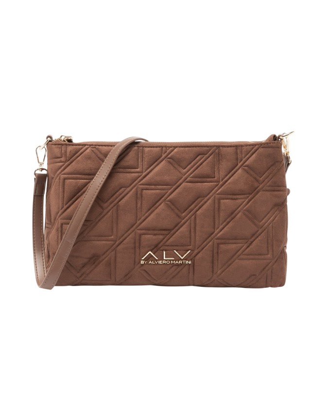 Alv By Alviero Martini – Borsa a spalla in poliuretano scamosciato Stella Suede