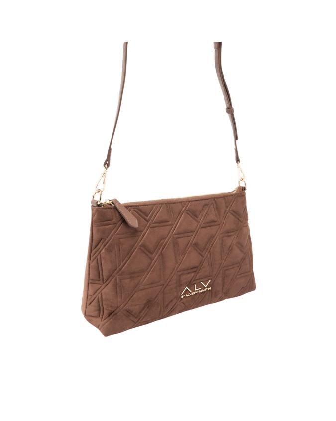 Alv By Alviero Martini – Borsa a spalla in poliuretano scamosciato Stella Suede