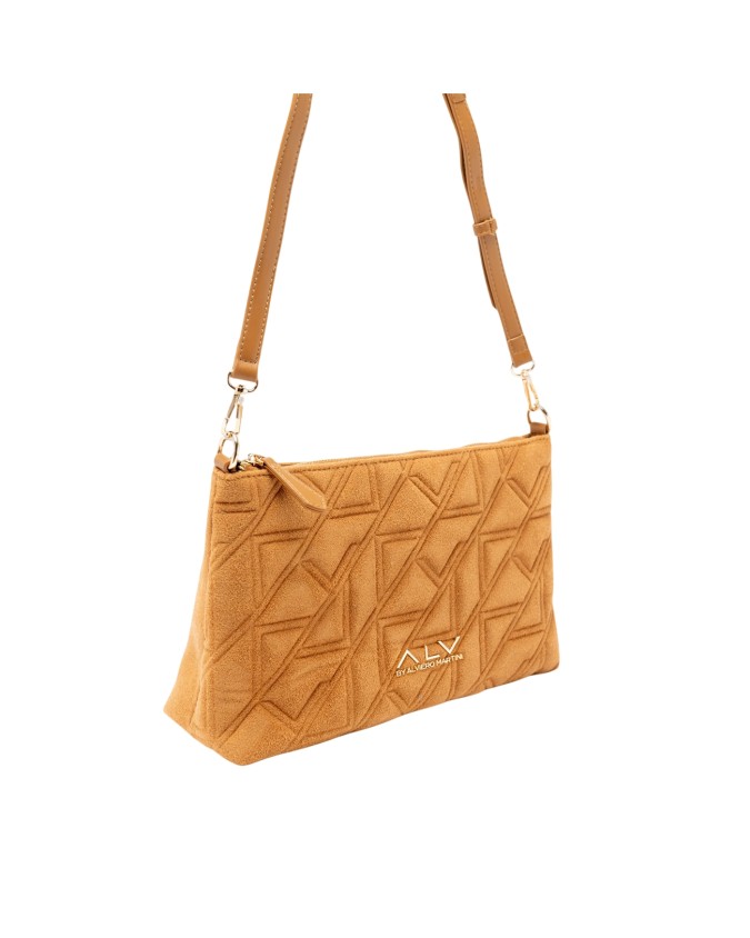 Alv By Alviero Martini – Borsa a spalla in poliuretano scamosciato Stella Suede