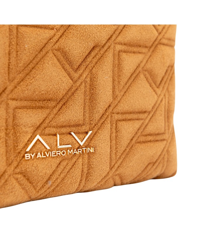 Alv By Alviero Martini – Borsa a spalla in poliuretano scamosciato Stella Suede