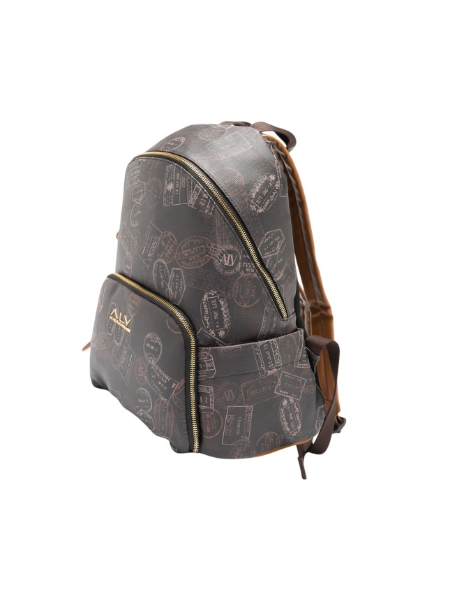 Alv By Alviero Martini – Zaino uomo in poliuretano con tasca frontale Man Collection