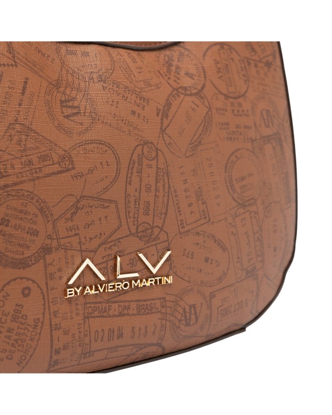  Alv By Alviero Martini - Borsa hobo in poliuretano Passport