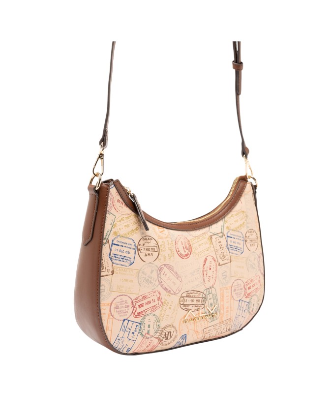  Alv By Alviero Martini - Borsa hobo in poliuretano Passport