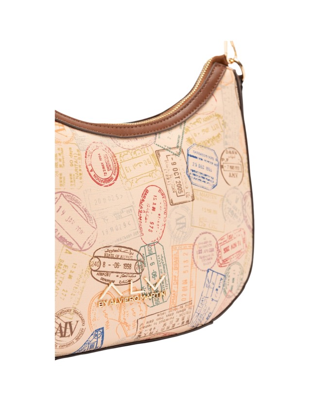  Alv By Alviero Martini - Borsa hobo in poliuretano Passport