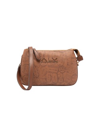  Alv By Alviero Martini - Borsa a spalla a tre scomparti in