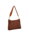 Campomaggi  - Borsa a spalla in pelle intrecciata con manico singolo Tg. M  Carla