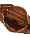 Campomaggi  - Borsa a spalla in pelle intrecciata con manico singolo Tg. M  Carla