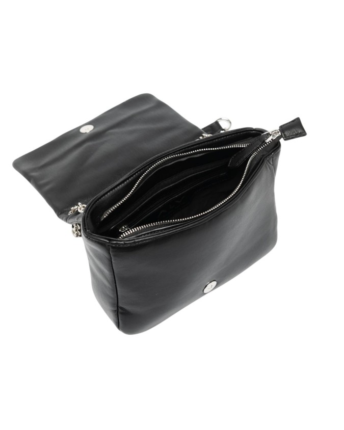 Alv By Alviero Martini - Borsa a spalla in poliuretano con manico in metallo Maja