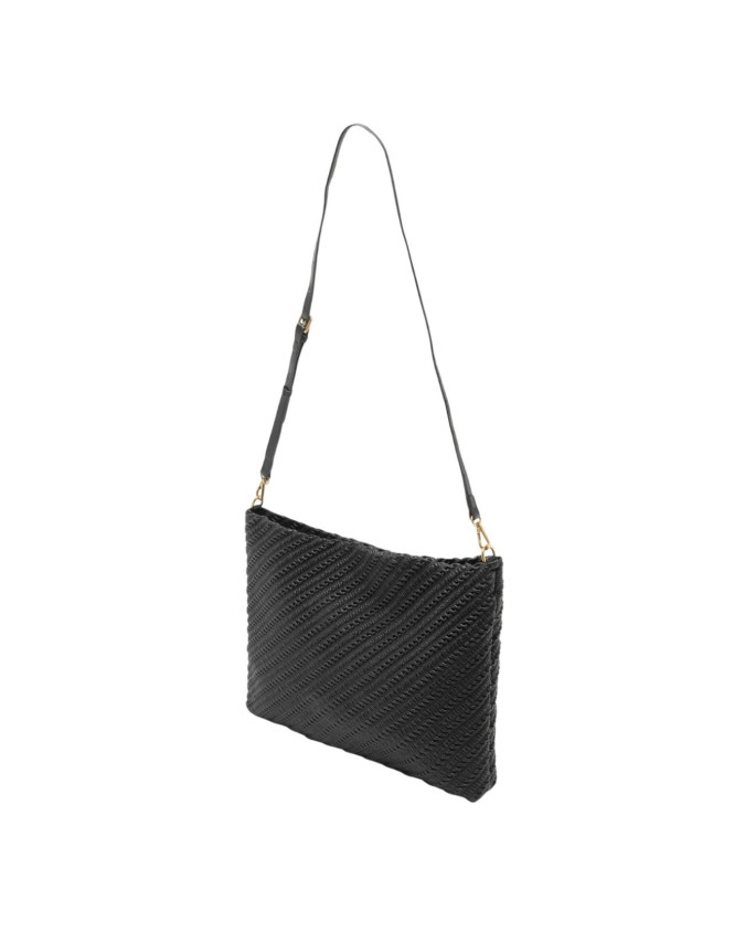 Alv By Alviero Martini - Borsa hobo large con pochette in poliuretano intrecciato Ginevra
