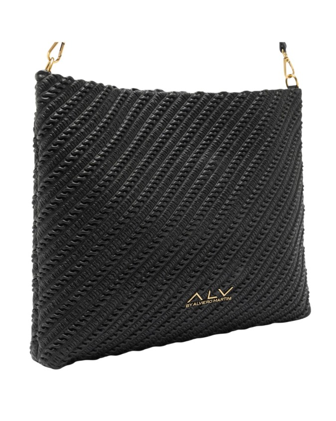 Alv By Alviero Martini - Borsa hobo large con pochette in poliuretano intrecciato Ginevra