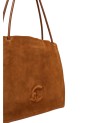 Coccinelle – Small Dulse Suede Shoulder Bag with Double Suede Handles