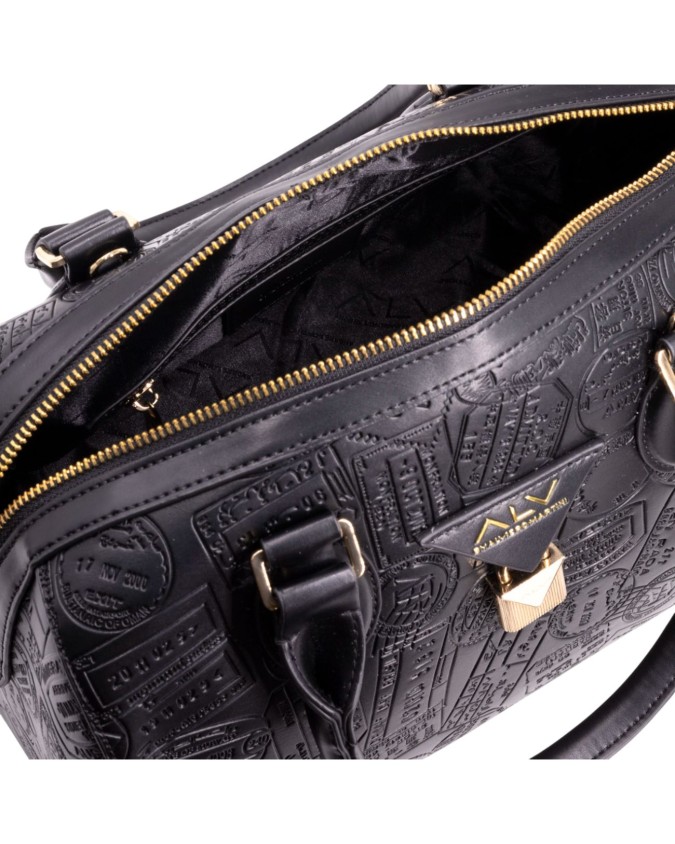  Alv By Alviero Martini - Borsa a mano bauletto con tracolla in