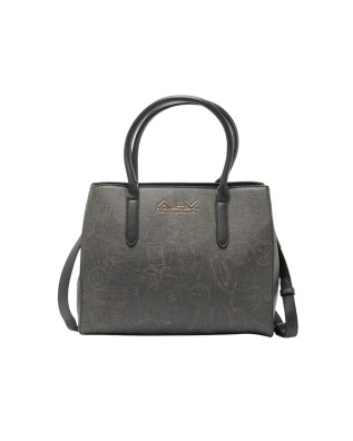 Alv By Alviero Martini - Tote bag in poliuretano con tracolla Passport Classic