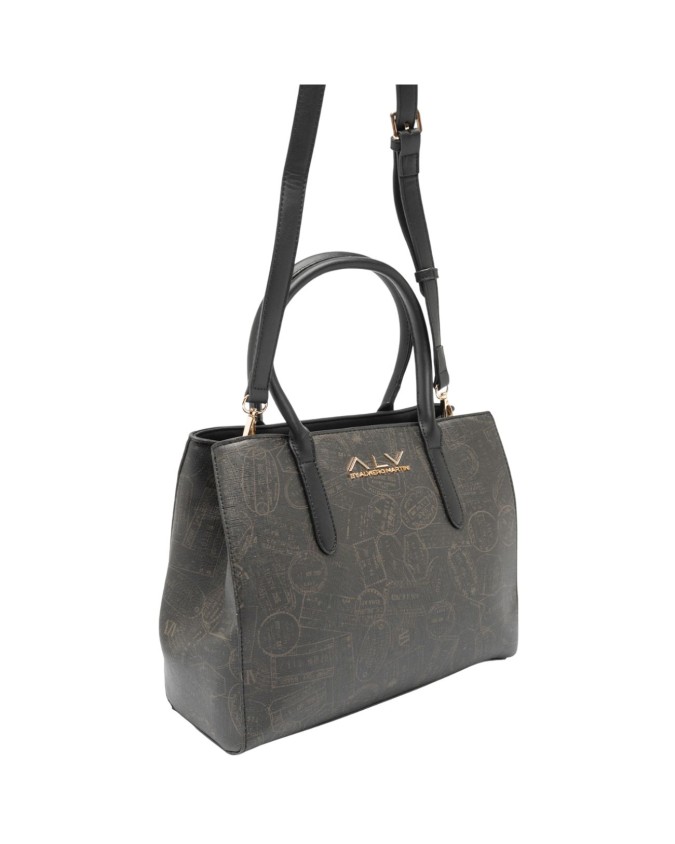 Alv By Alviero Martini - Tote bag in poliuretano con tracolla Passport Classic