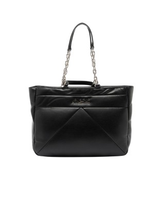 Alv By Alviero Martini - Maja Polyurethane Tote Bag - BLACK