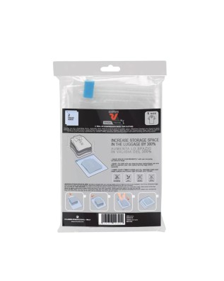 Roncato - 2 sacchetti comprimibili salvaspazio in materiale sintetico Tg. S  Smart Travel