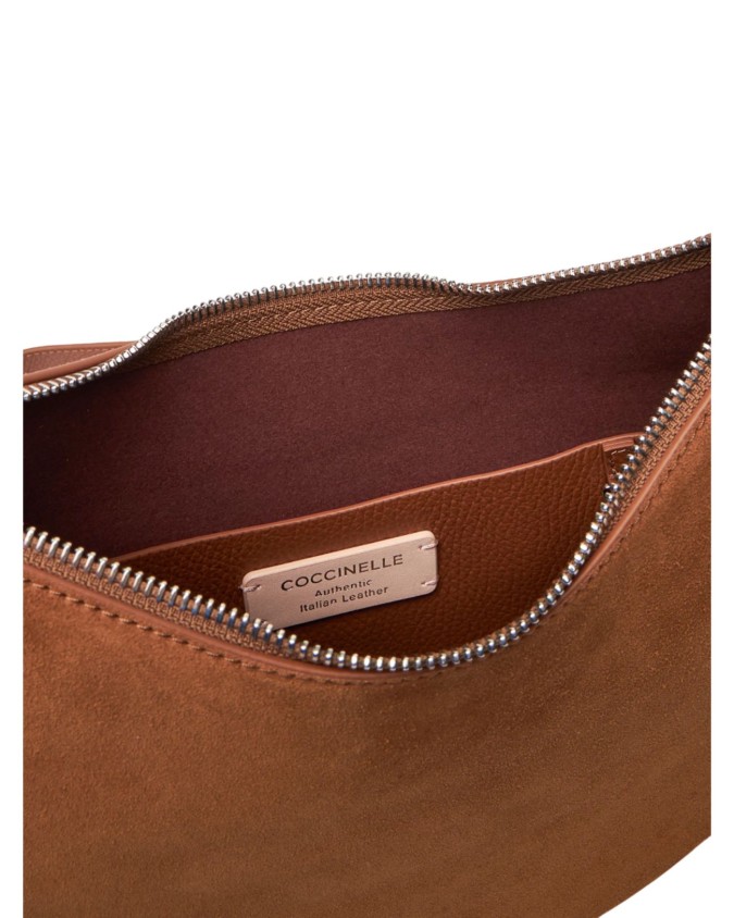 Coccinelle - Borsa a spalla in pelle scamosciata Medium Sunup Suede
