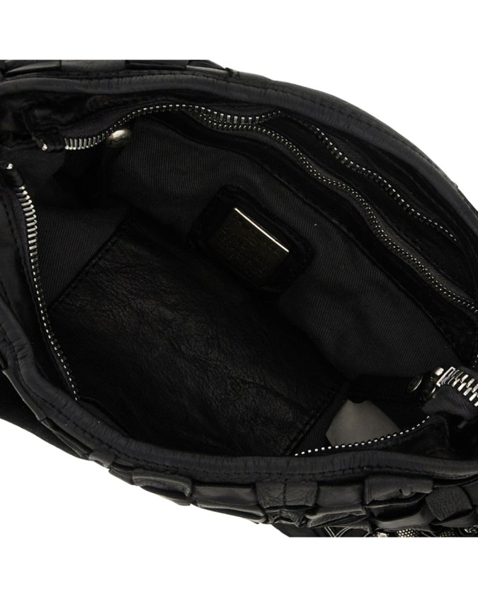 Campomaggi - Borsa a spalla in pelle intrecciata Tg. 