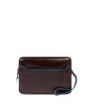 Piquadro - Pochette uomo in pelle con chiusura a impronta digitale Blue Square