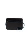 Piquadro - Pochette uomo in pelle con chiusura a impronta digitale Blue Square